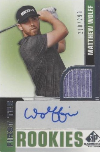 2021 SP Game Used - Matthew Wolff #72