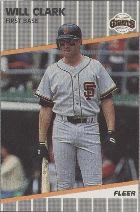 Fleer 1989 - Will Clark #C-6