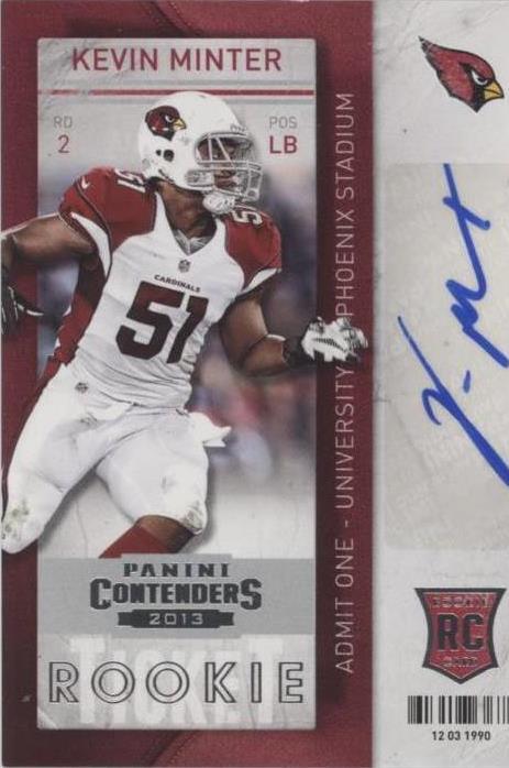 2013 Panini Contenders Kevin Minter #156