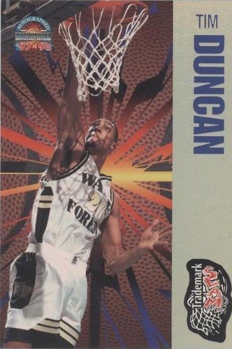 1997 Score Board Autographed Basketball - Tim Duncan #TS8