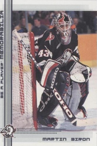 2000-01 In the Game Be A Player Memorabilia - Martin Biron #204