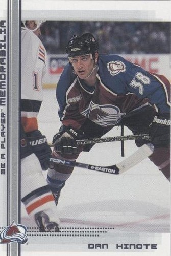 2000-01 In the Game Be A Player Memorabilia - Dan Hinote #345