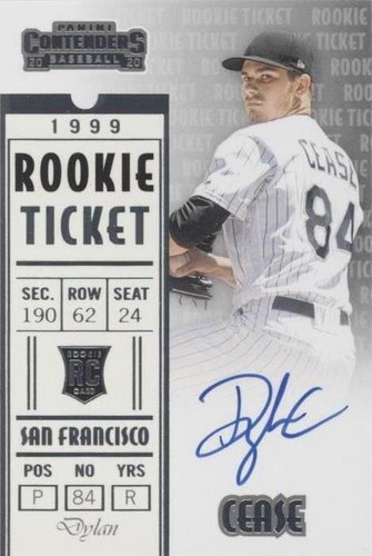 2020 Panini Contenders - Dylan Cease #RT99-DC