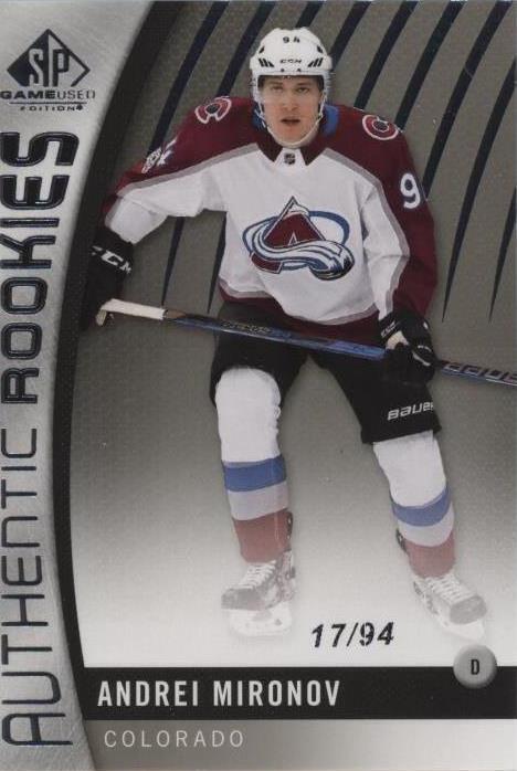 2017-18 SP Game Used - Andrei Mironov #139