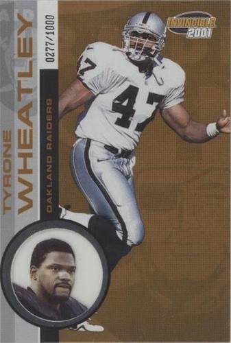 2001 Pacific Invincible Tyrone Wheatley #179
