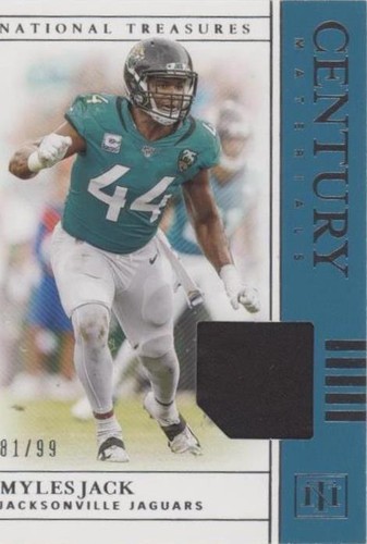 2019 Panini National Treasures Myles Jack #CM-54
