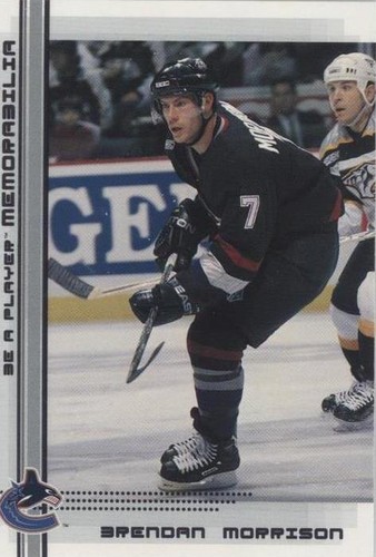 2000-01 In the Game Be A Player Memorabilia - Brendan Morrison #91