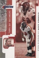 2001 Fleer Game Time Warren Sapp #56