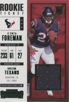 2017 Panini Contenders D'onta Foreman #SW-18