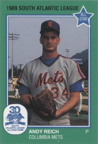 1989 Grand Slam South Atlantic League All-Stars - Andy Reich #16