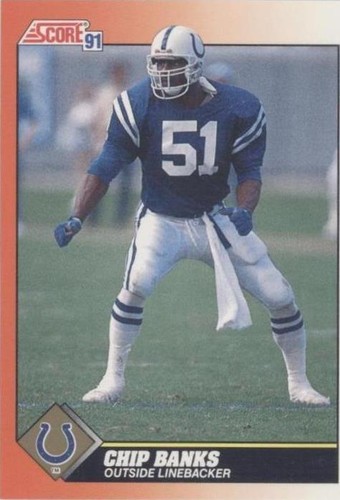 1991 Score Chip Banks #448