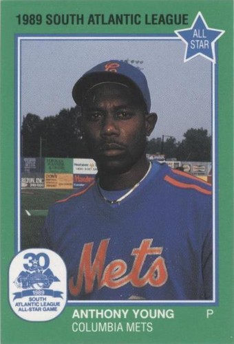 1989 Grand Slam South Atlantic League All-Stars - Anthony Young #22
