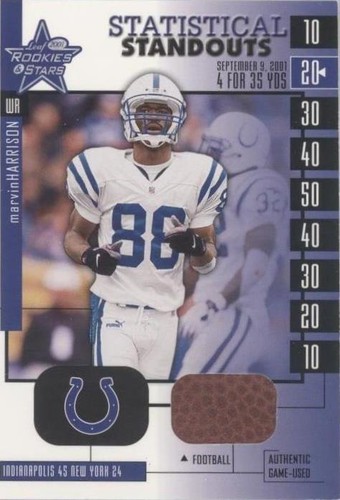 2001 Leaf Rookies & Stars Marvin Harrison #SS-20