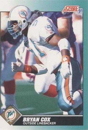 1991 Score Rookie & Traded Bryan Cox #60T