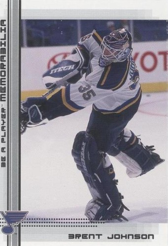 2000-01 In the Game Be A Player Memorabilia - Brent Johnson #439