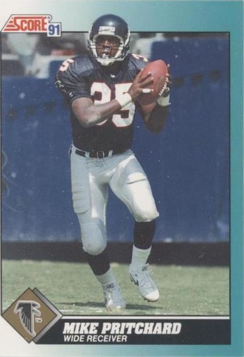 1991 Score Rookie & Traded Mike Pritchard #82T