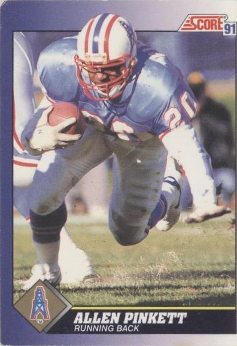 1991 Score Allen Pinkett #45