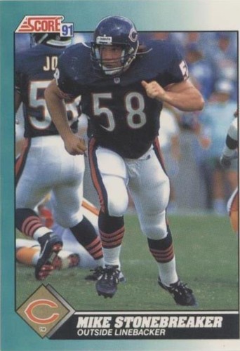 1991 Score Rookie & Traded Mike Stonebreaker #11T