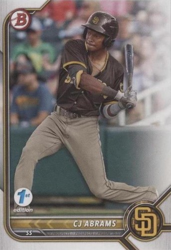 2022 Bowman 1st Edition - C.J. Abrams #BPPF-9