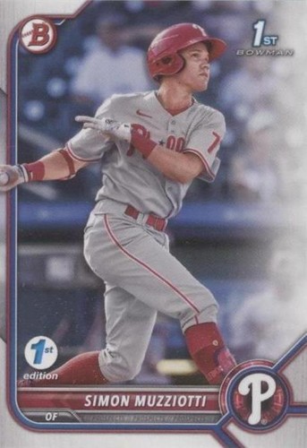 2022 Bowman 1st Edition - Simon Muzziotti #BPPF-40