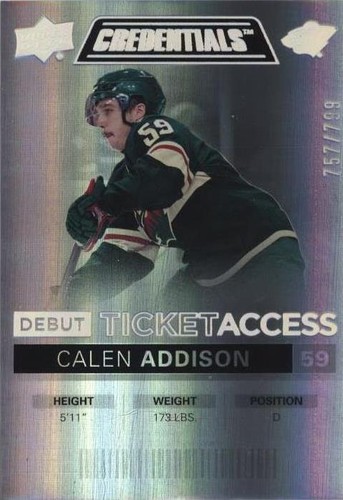 2021-22 Upper Deck Credentials - Calen Addison #120