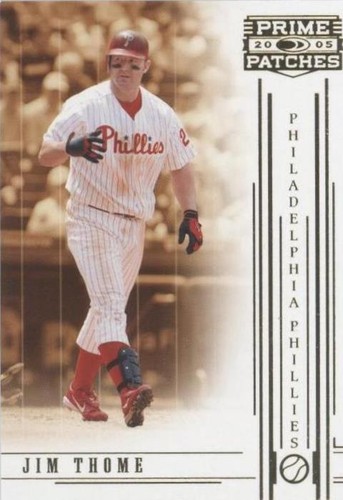 2005 Donruss Prime Patches - Jim Thome #59
