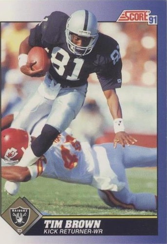 1991 Score Tim Brown #14