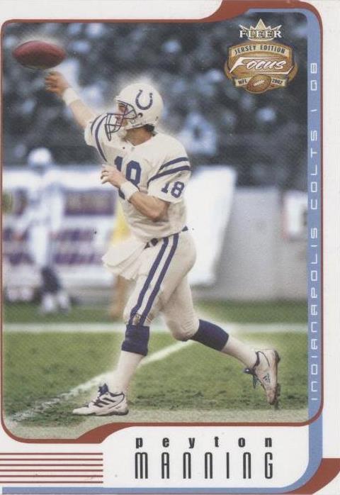 2002 Fleer Focus Jersey Edition Peyton Manning #60