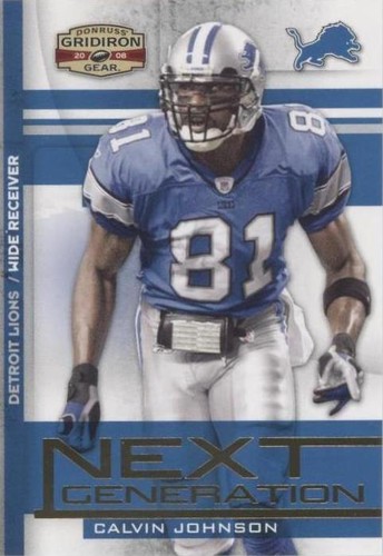 2008 Donruss Gridiron Gear Calvin Johnson #NG-35