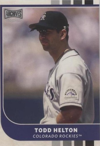 2021 Topps Archives Snapshots - Todd Helton #42