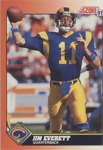1991 Score Jim Everett #367