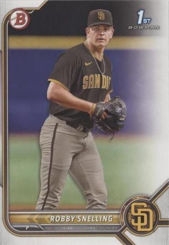 2022 Bowman Draft #BDC-82 Robby Snelling Chrome 1st Bowman