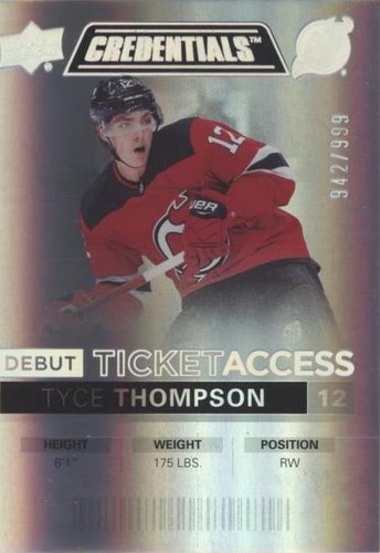 2021-22 Upper Deck Credentials - Tyce Thompson #55