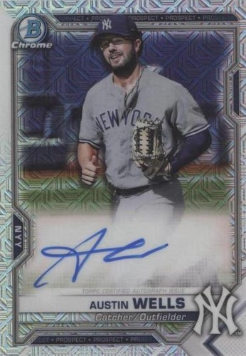 2021 Bowman Chrome - Austin Wells #BCMA-AW