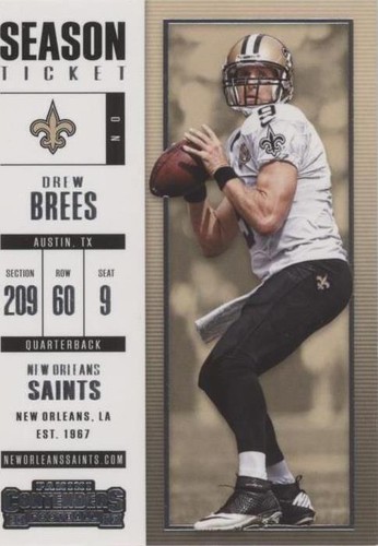 2017 Panini Contenders Drew Brees #7