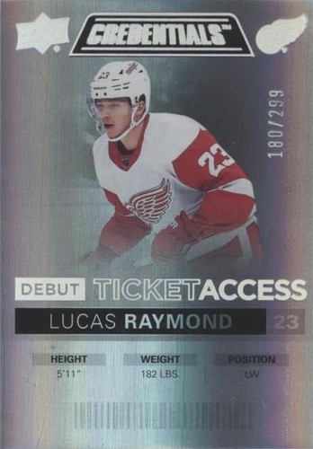2021-22 Upper Deck Credentials - Lucas Raymond #150