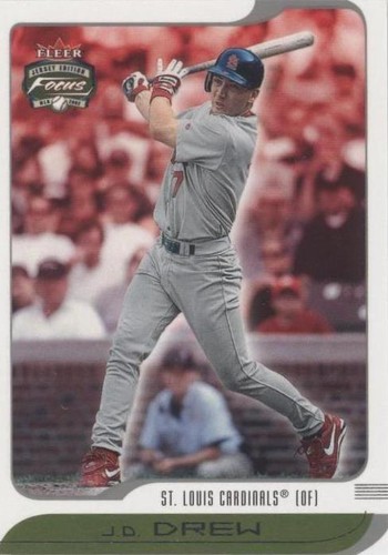 2002 Fleer Focus Jersey Edition - J.D. Drew #5