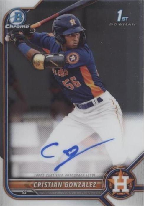 2022 Bowman - Cristian Gonzalez #CPA-CG