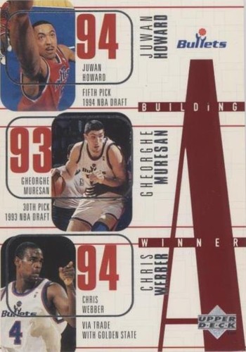 1996-97 Upper Deck - Juwan Howard/Tim Legler/Chris Webber/Gheorghe Muresan/Calbert Cheaney #164