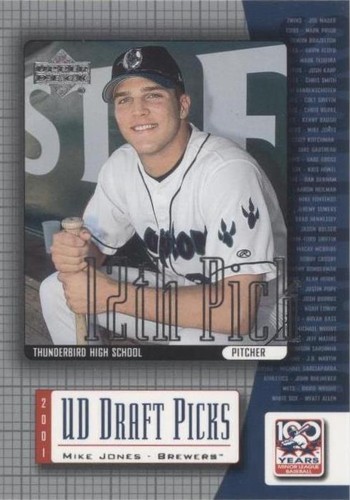 2001 Upper Deck Minor League Baseball Centennial - Mike Jones #3
