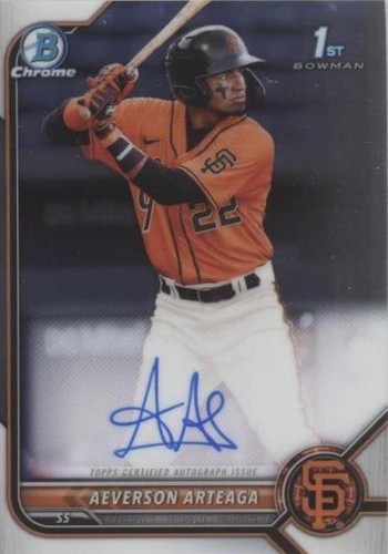2022 Bowman - Aeverson Arteaga #CPA-AA