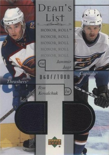 2001-02 Upper Deck Honor Roll - Ilya Kovalchuk Jaromir Jagr #100