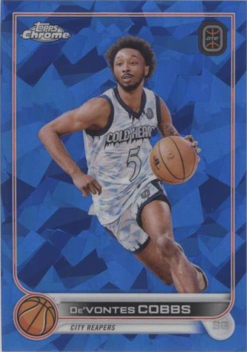 2022-23 Topps Chrome OTE Overtime Elite Sapphire Edition - De'Vontes Cobbs #71