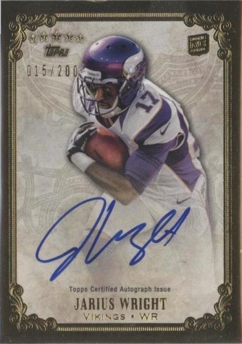 2012 Topps Five Star Jarius Wright #FSFA-JW