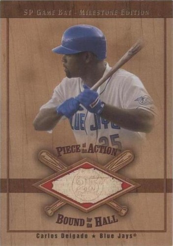 2001 SP Game Bat Edition Milestone - Carlos Delgado #B-CD