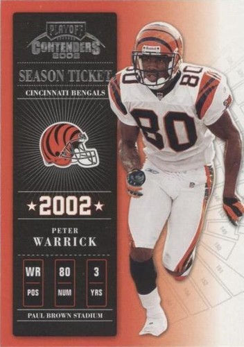 2002 Playoff Contenders Peter Warrick #18