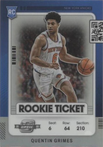 2021-22 Panini Contenders Optic - Quentin Grimes #1