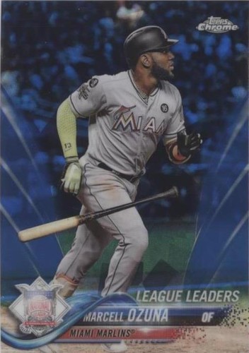 2018 Topps Chrome Sapphire Edition - Marcell Ozuna #291