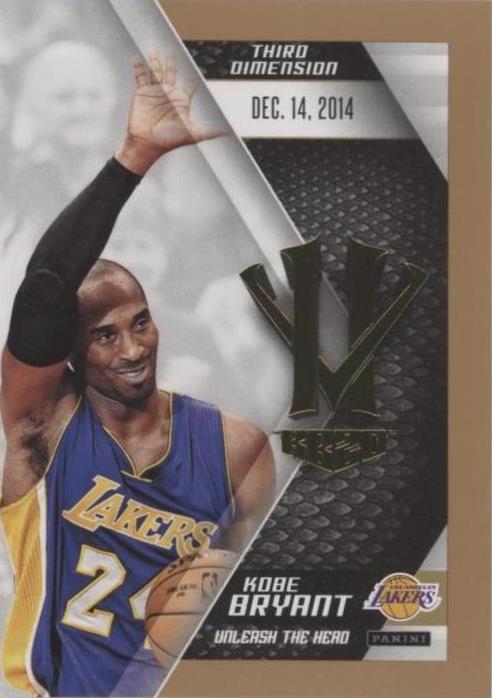Kobe Bryant Basketball 2015 16 Season Sports Trading Cards