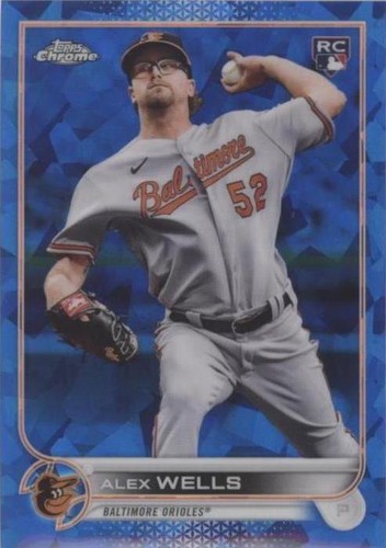 2022 Topps Chrome Alexander Wells ROOKIE Auto SP Orioles Alex RC 